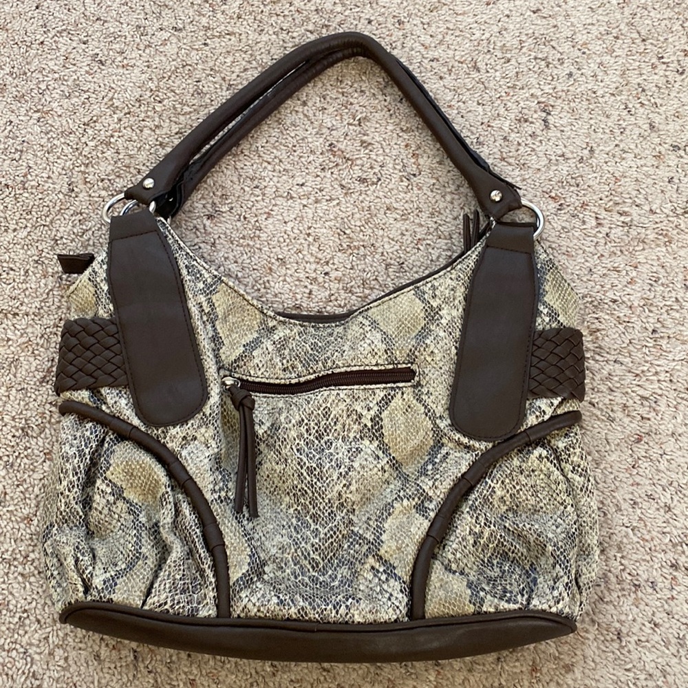 Women’s Bueno Shoulder Bag Faux Snake Skin